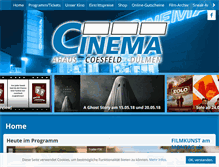 Tablet Screenshot of cinema-coesfeld.de